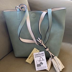 NWT Collection 18 reversible purse-three in one